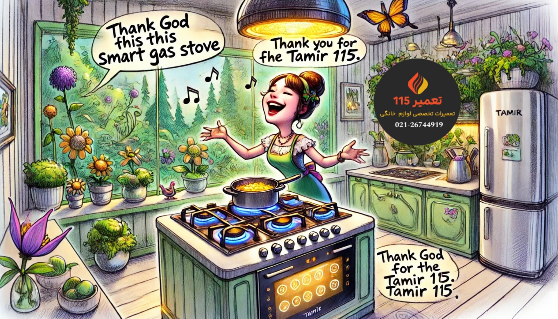اجاق گاز هوشمند ایرانی
