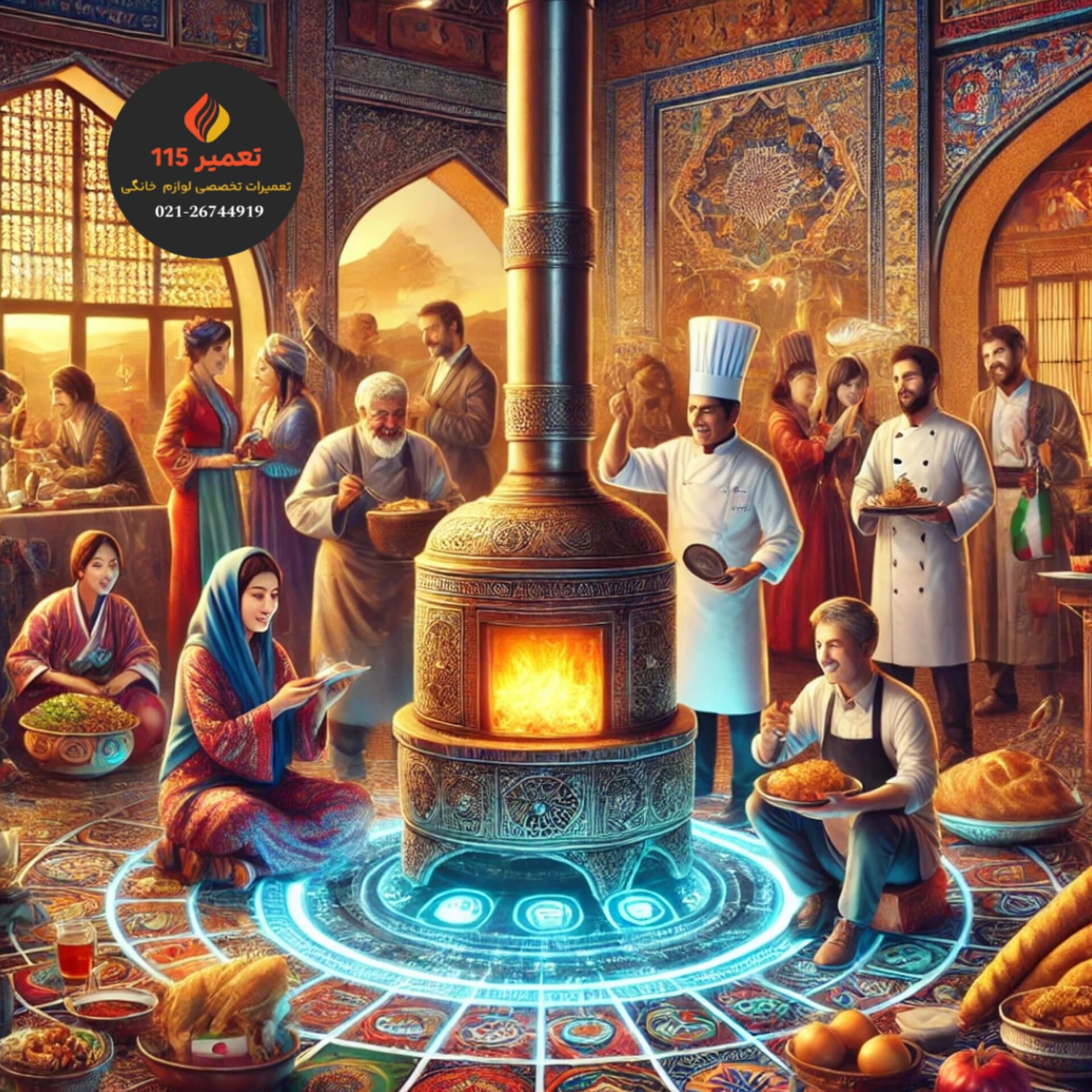 اجاق گاز در مناطق مختلف ایران