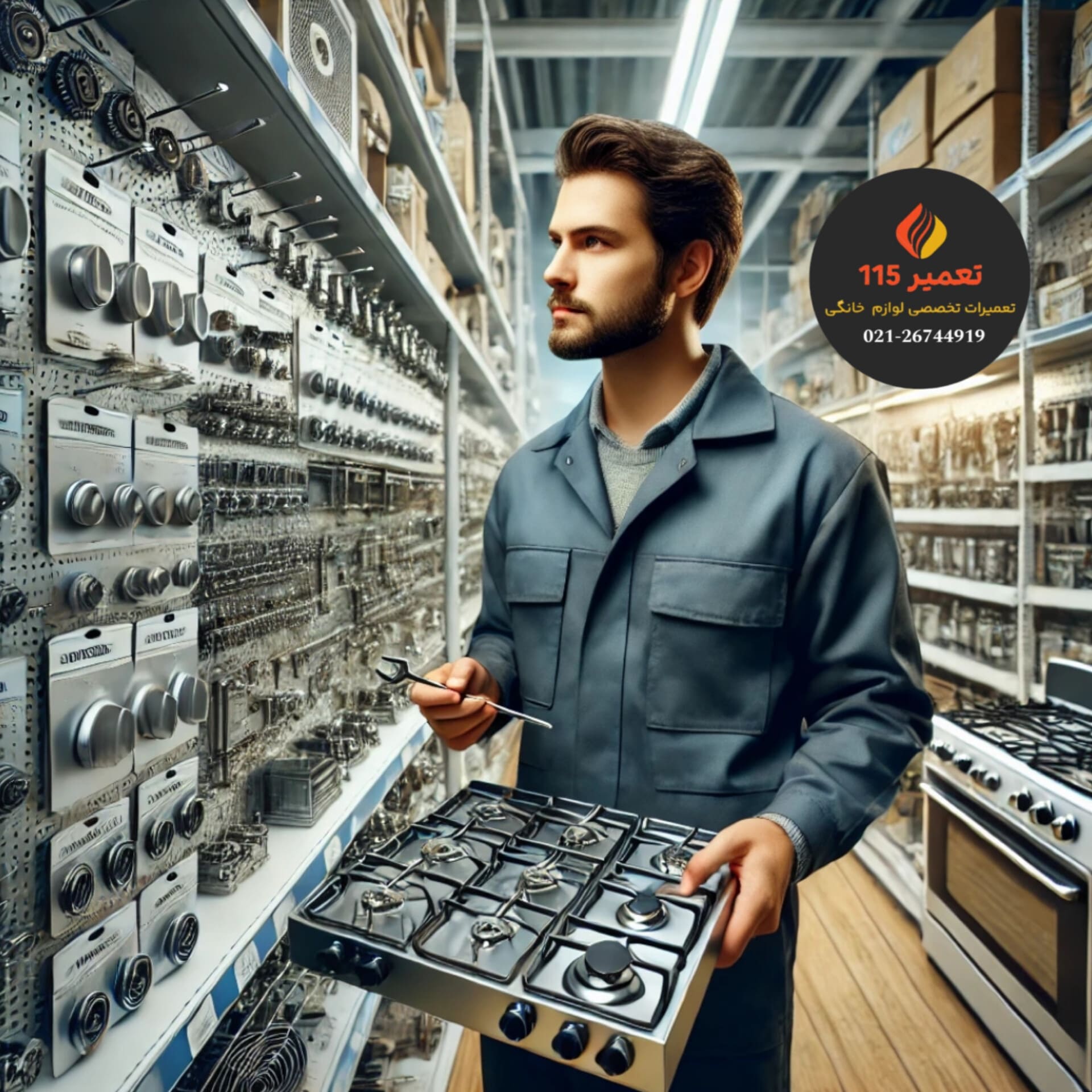 فروشگاه‌های معتبر برای خرید قطعات اجاق گاز