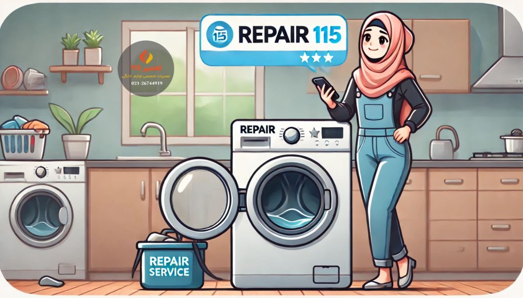 تعمیر و پشتیبانی همه‌جوره ماشین لباسشویی در کرج