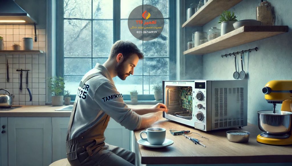 کار نکردن گریل مایکروفر