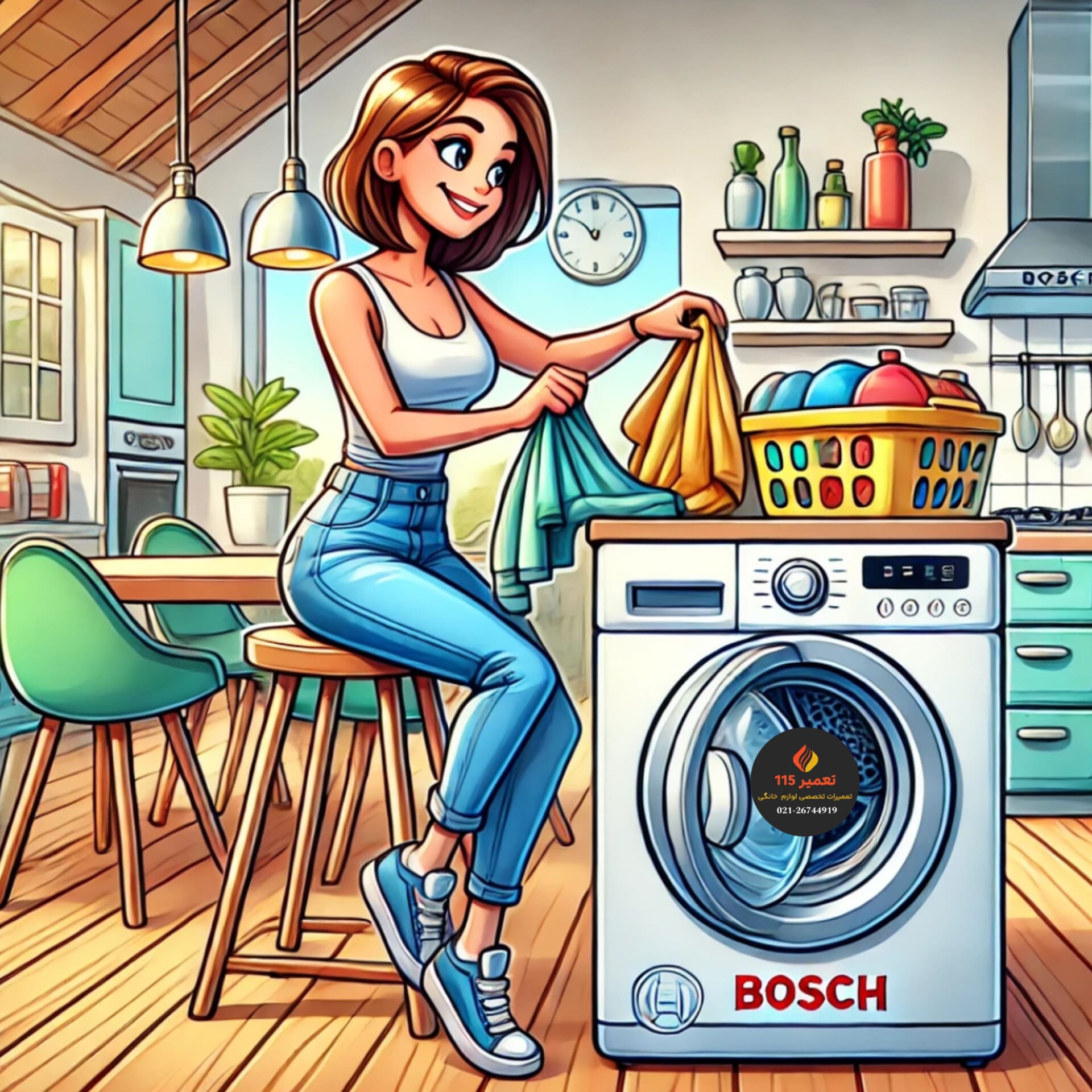 مرکز تخصصی تعمیرات ماشین لباسشویی بوش