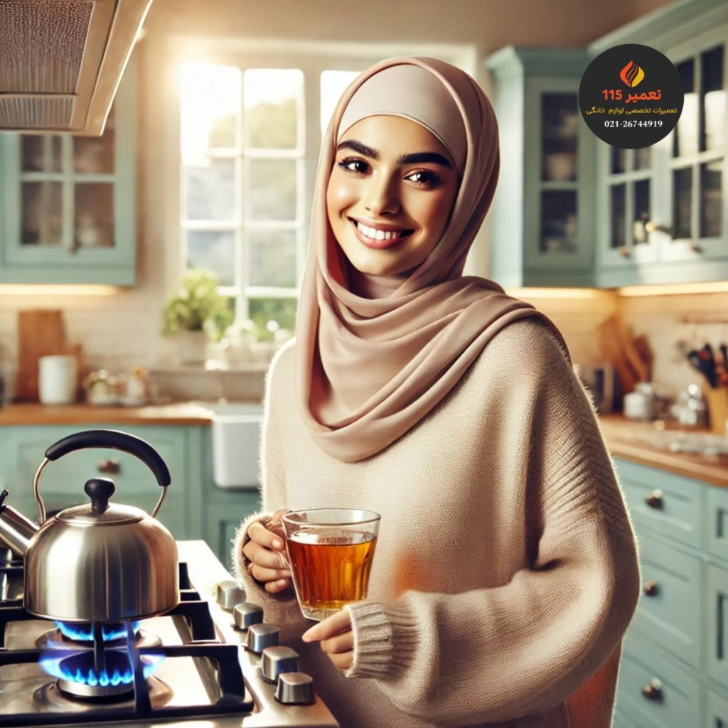 چرا شعله وسطی اجاق گاز ضعیف ‌تره