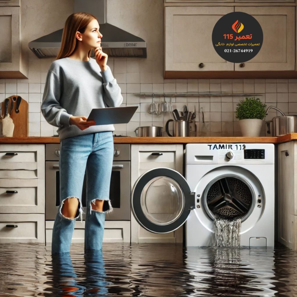 متوقف شدن ماشین لباسشویی در حین کار