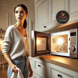 چرا ماکروویو در حین کار جرقه میزنه