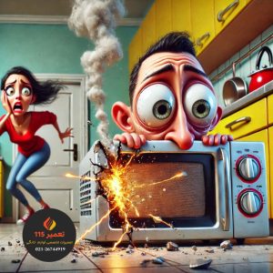 چرا ماکروفر روشن نمیشه