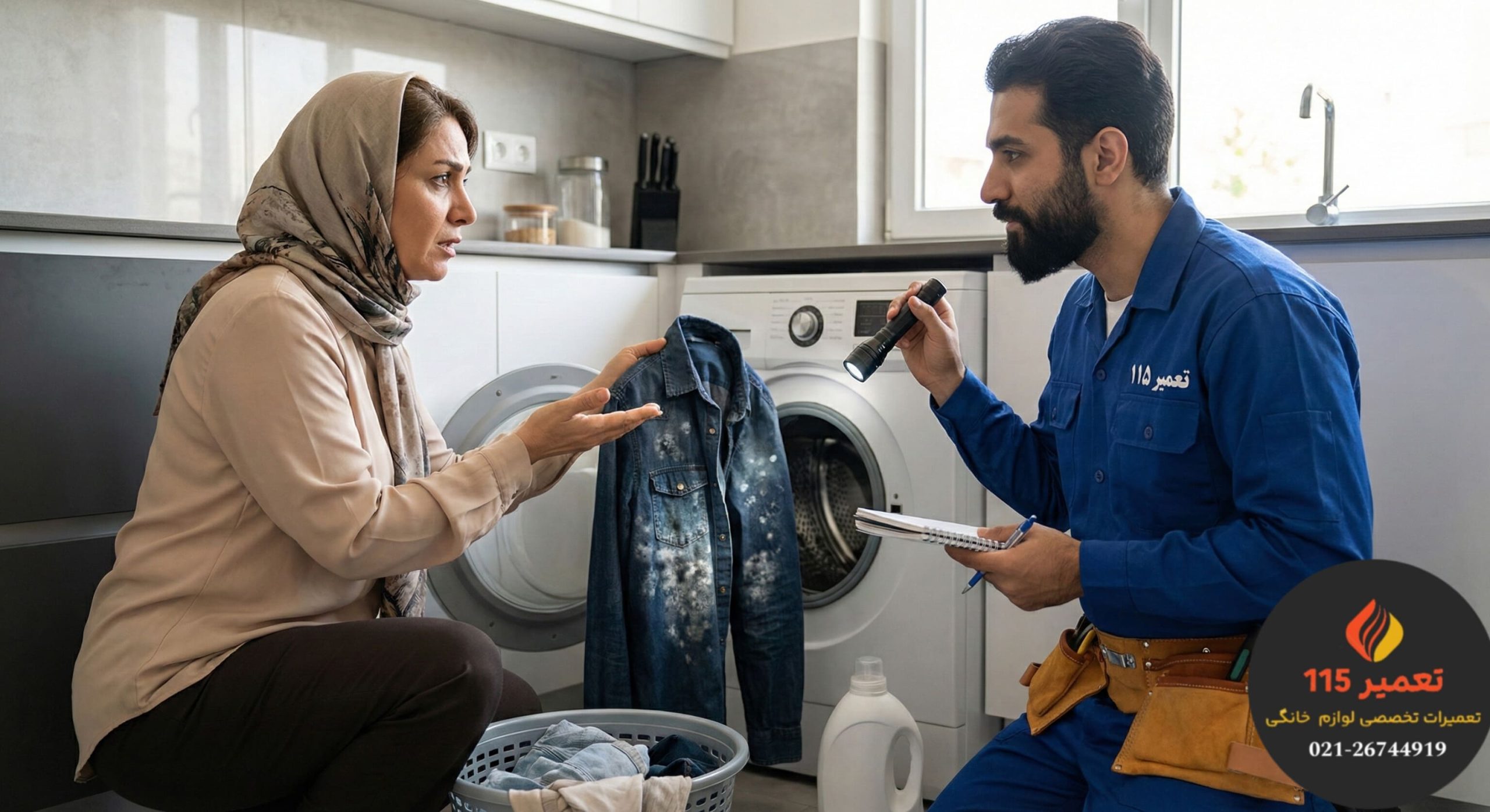 چرا ماشین لباسشویی جرم می‌گیرد