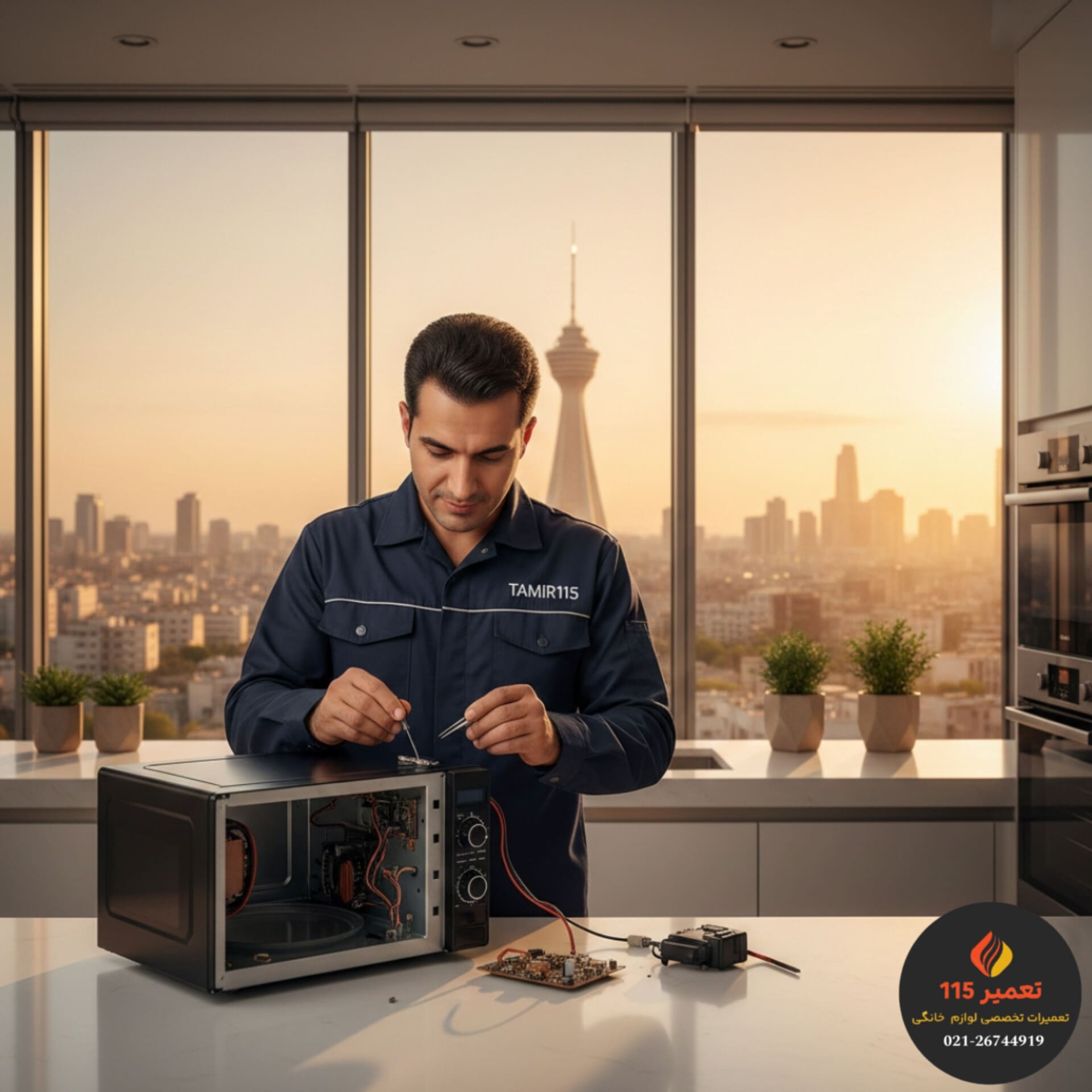 سیستم چرخش سینی ماکروفر