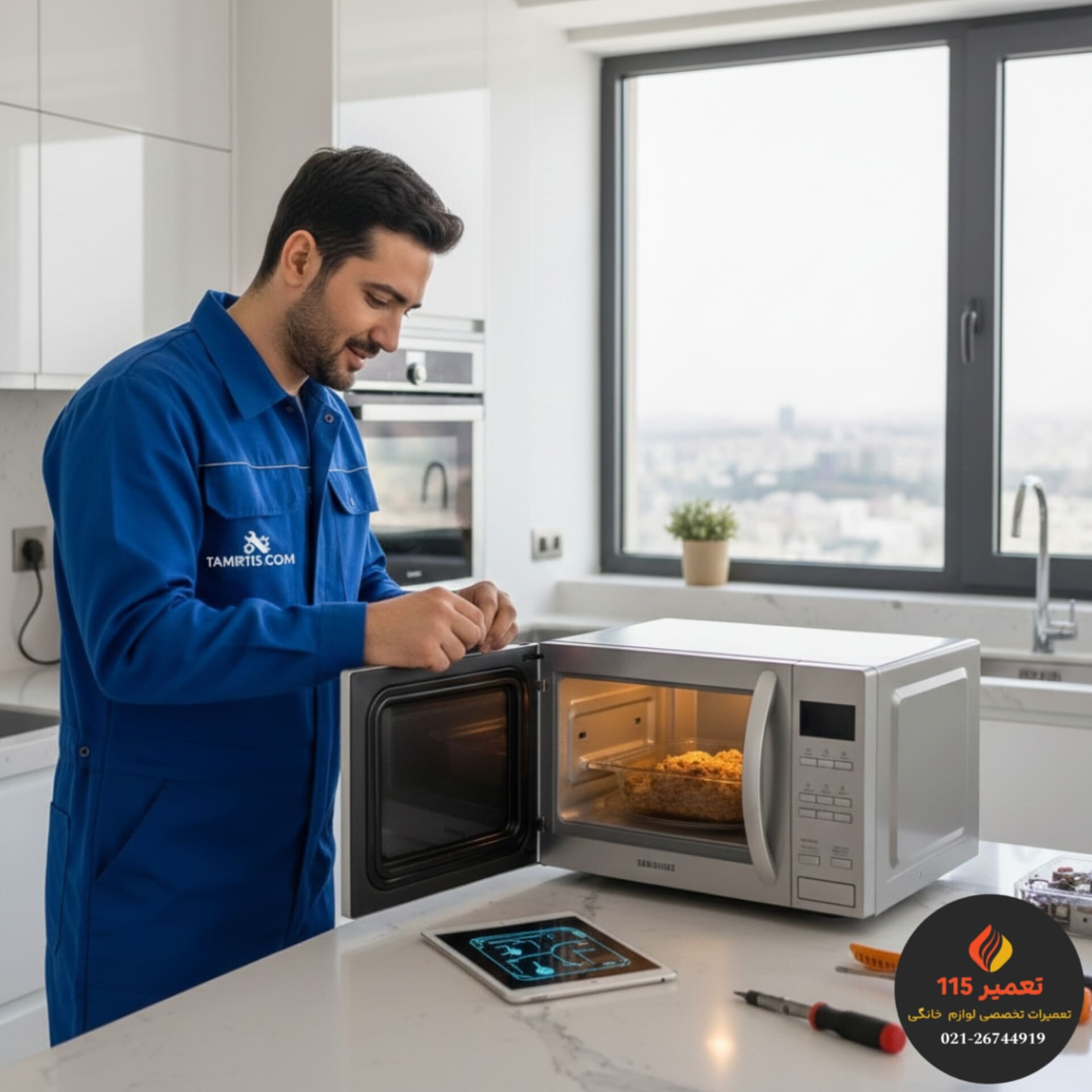 تحلیل قطعات درگیر مایکروفر