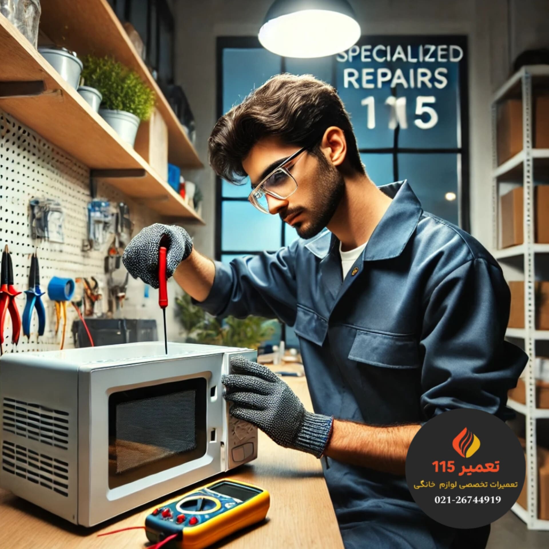 اقدامات ایمنی حیاتی هنگام تعمیر مایکروفر